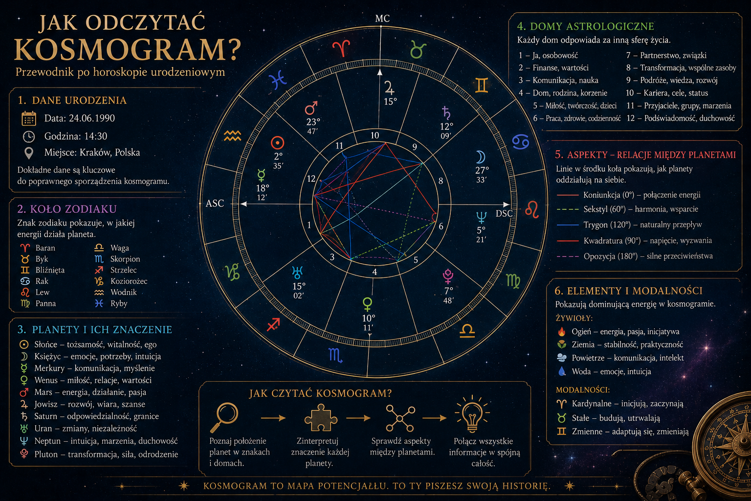 Jak odczytać kosmogram?